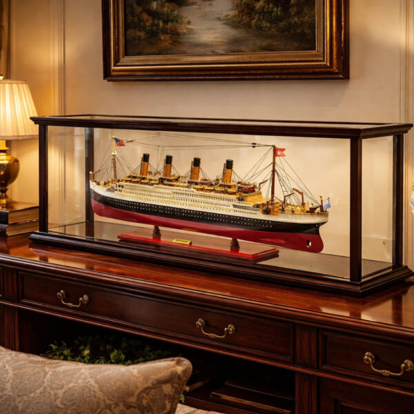 81cm鐵達尼號與展示櫃套組 - Titanic with Display Case | 手工模型船3️⃣2️⃣ 號 <登記:0;展示櫃登記:1>