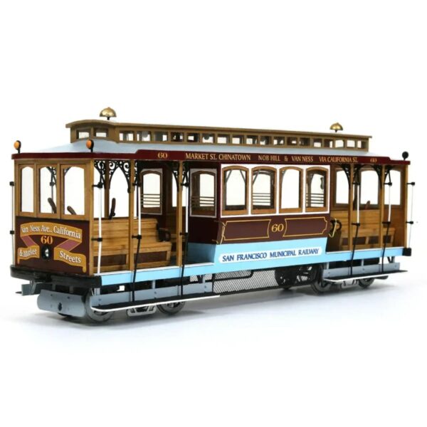 【難度:中】西班牙 OcCre 奧克爾 | 舊金山噹噹車 S.Francisco Tram | 精品模型動手造19號