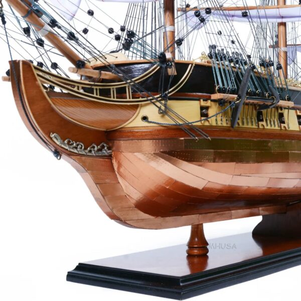 <大.長96cm> USS Constitution Copper Bottom 美國憲法號.耀銅典藏版 | 手工模型船4️⃣6️⃣號 <登記:0>