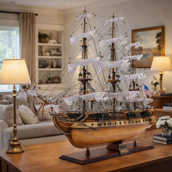 <大.長94cm> USS Constitution 美國憲法號 | 手工模型船 5️⃣1️⃣ 號 <登記:0>